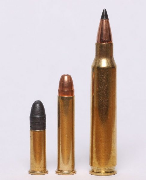 22 LR compared with 22 WMR and 223 Remington