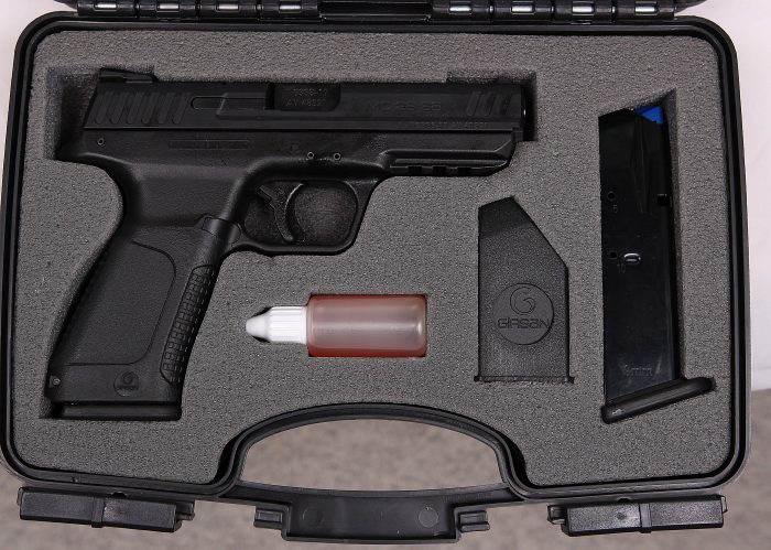 pistol in case